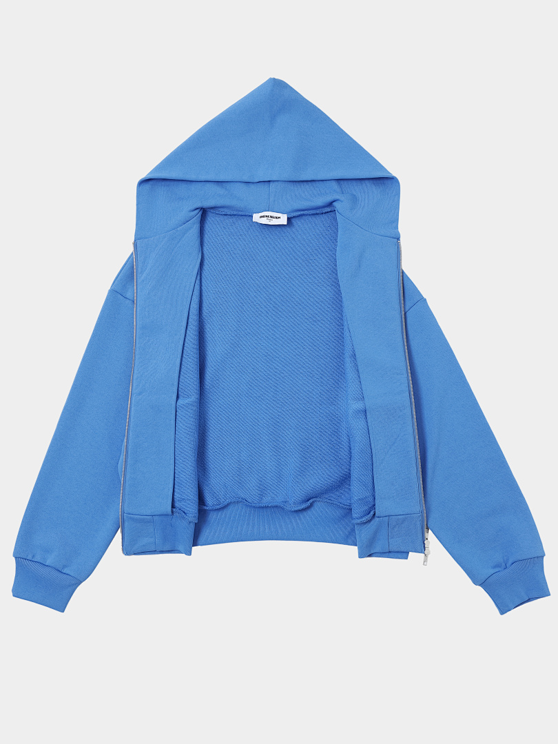 On Running 480Gsm Union Kingdom 100% Cotton French Terry Boxy Cropped Fit Zip-Up - Image 6
