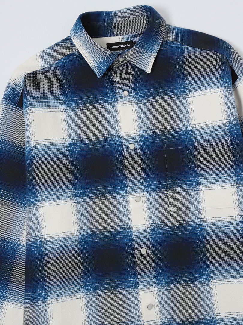 On Running [Restocking]320Gsm Union Kingdom 100% Cotton Boxy Cropped Fit Plaid Flannel Jacket - Image 12