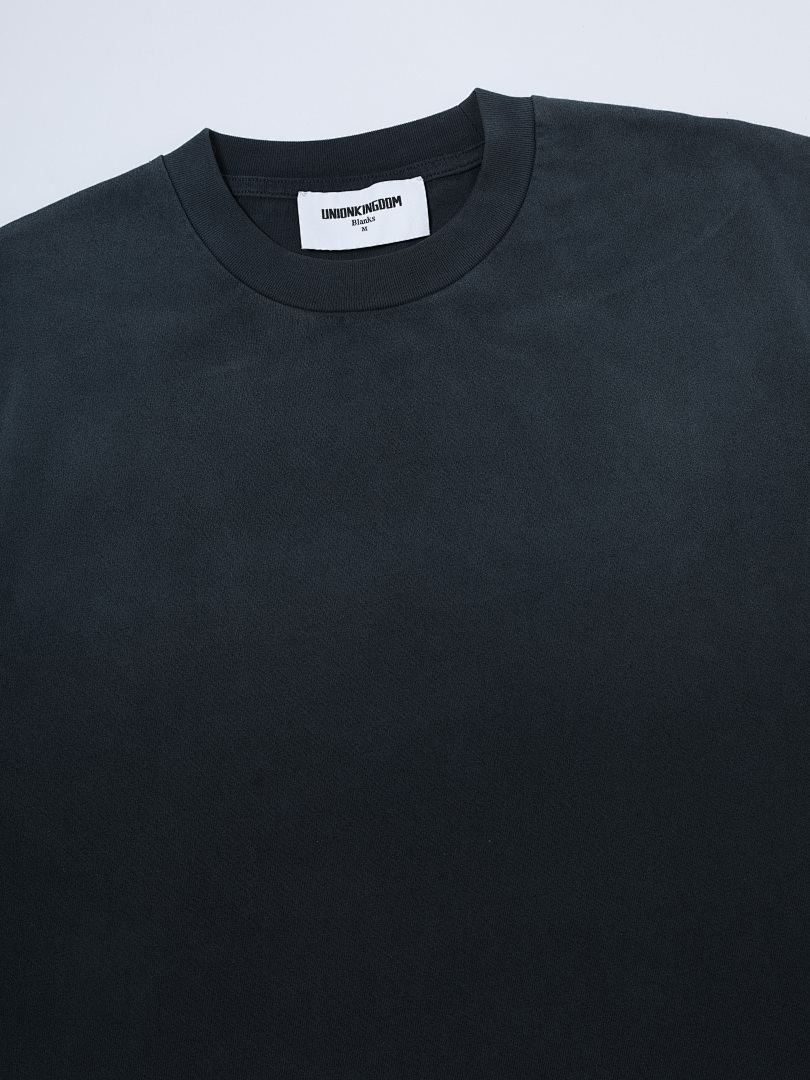 On Running 320Gsm Union Kingdom Vintage Washed 100% Cotton Regual Shoulder Blank T-Shirt - Image 13