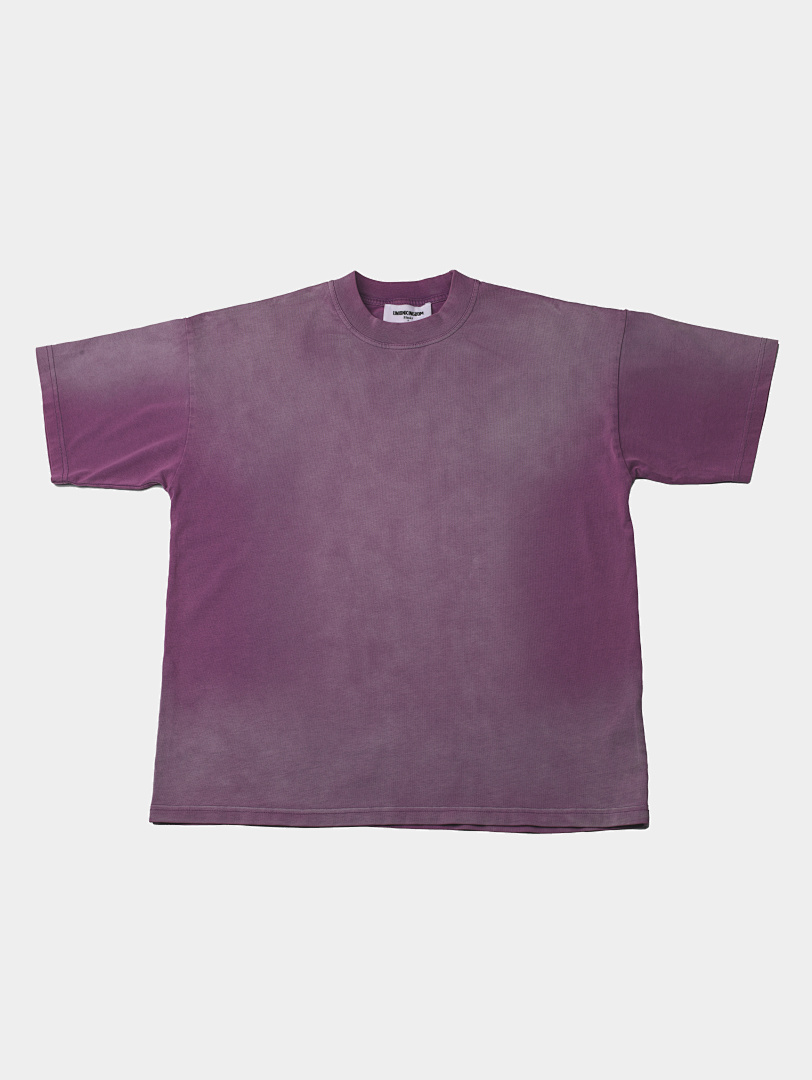 On Running 220Gsm Union Kingdom Vintage Washed 100% Cotton Loose Fit Blank T-Shirt - Image 2