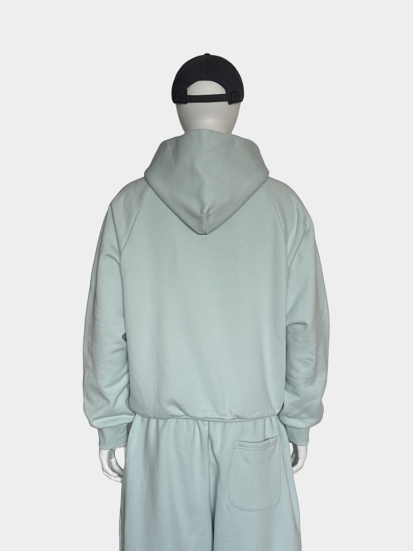 On Running 600Gsm Union Kingdom 100% Cotton Fleece Cropped Fit Hoodie And Baggy Sweatpants - Image 85