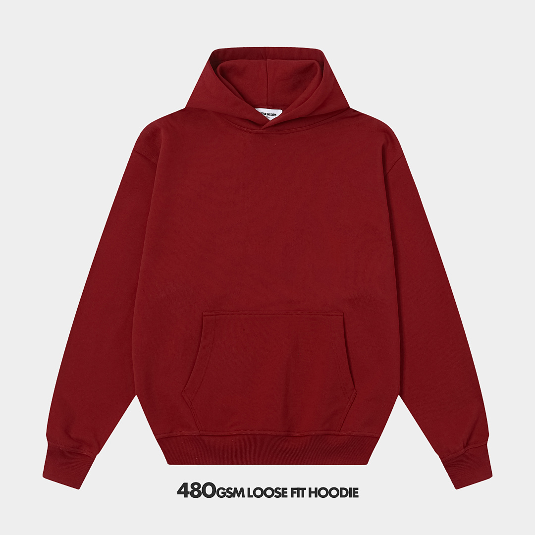 On Running 480Gsm Union Kingdom 100% Cotton French Terry Loose Fit Hoodie