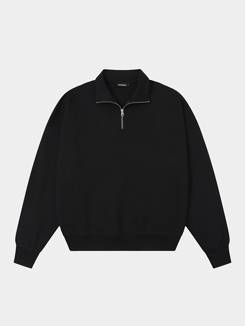 On Running 360Gsm Union Kingdom 100% Cotton Boxy Cropped Fit Quarter-Zip Sweatshirt - Image 19