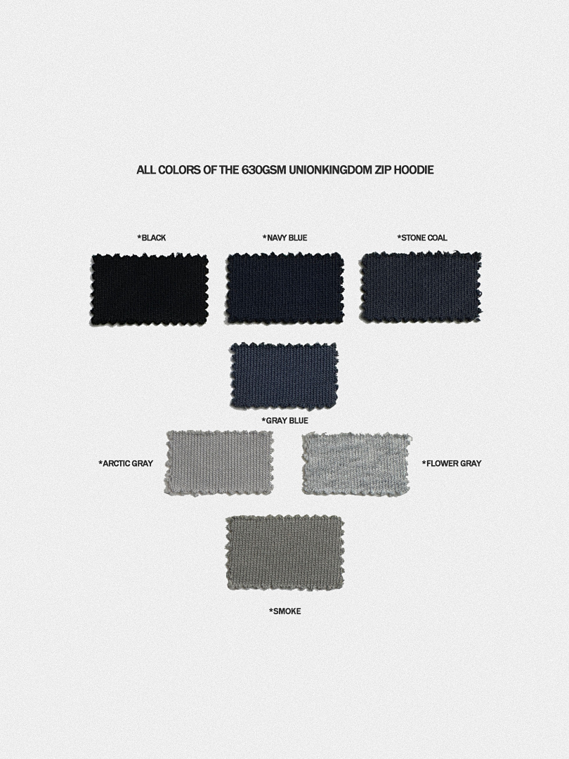 On Running 630Gsm Union Kingdom Boxy Cropped Fit Blank Zip-Up - Image 63