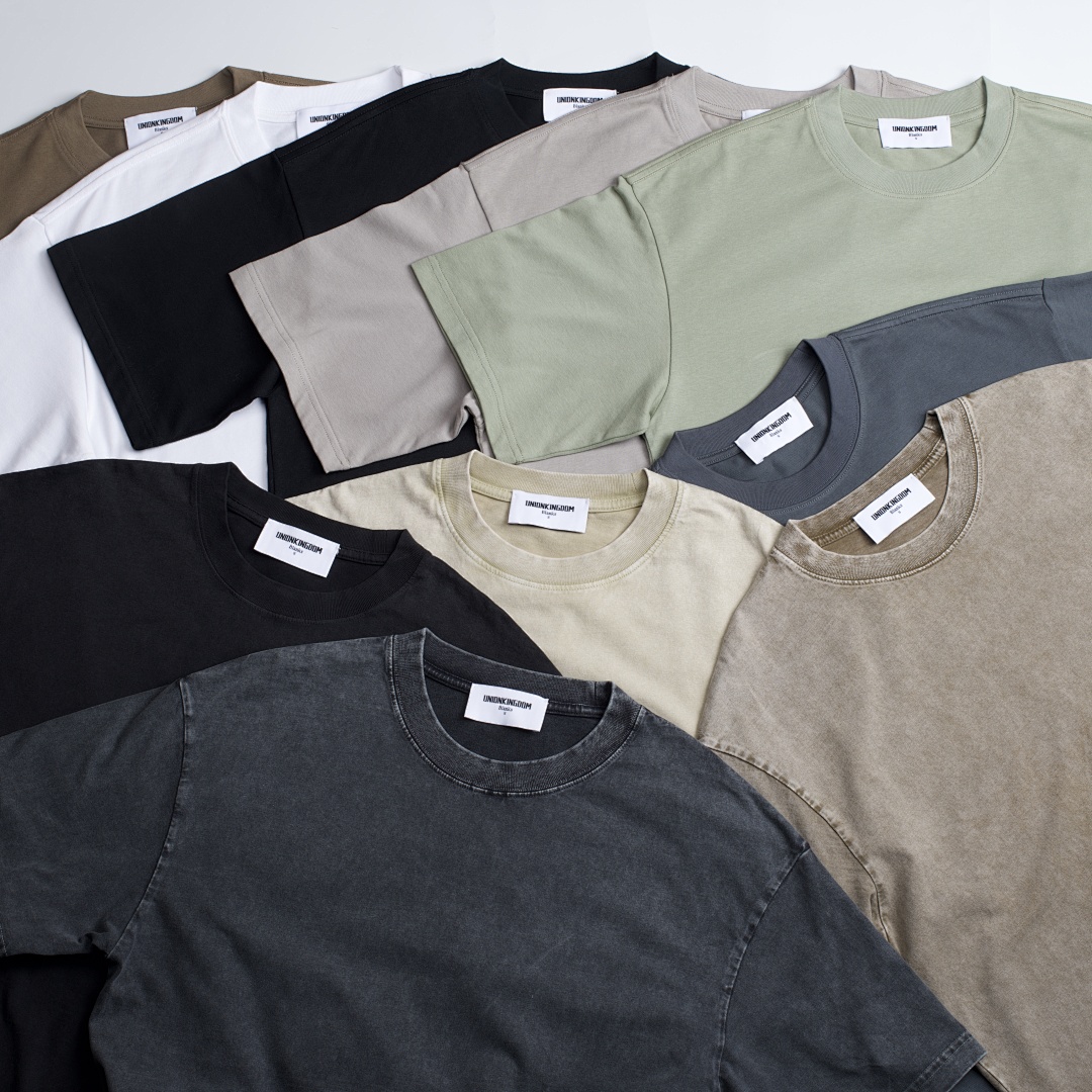 On Running 220Gsm Union Kingdom 100% Cotton Loose Fit Blank T-Shirt - Image 41