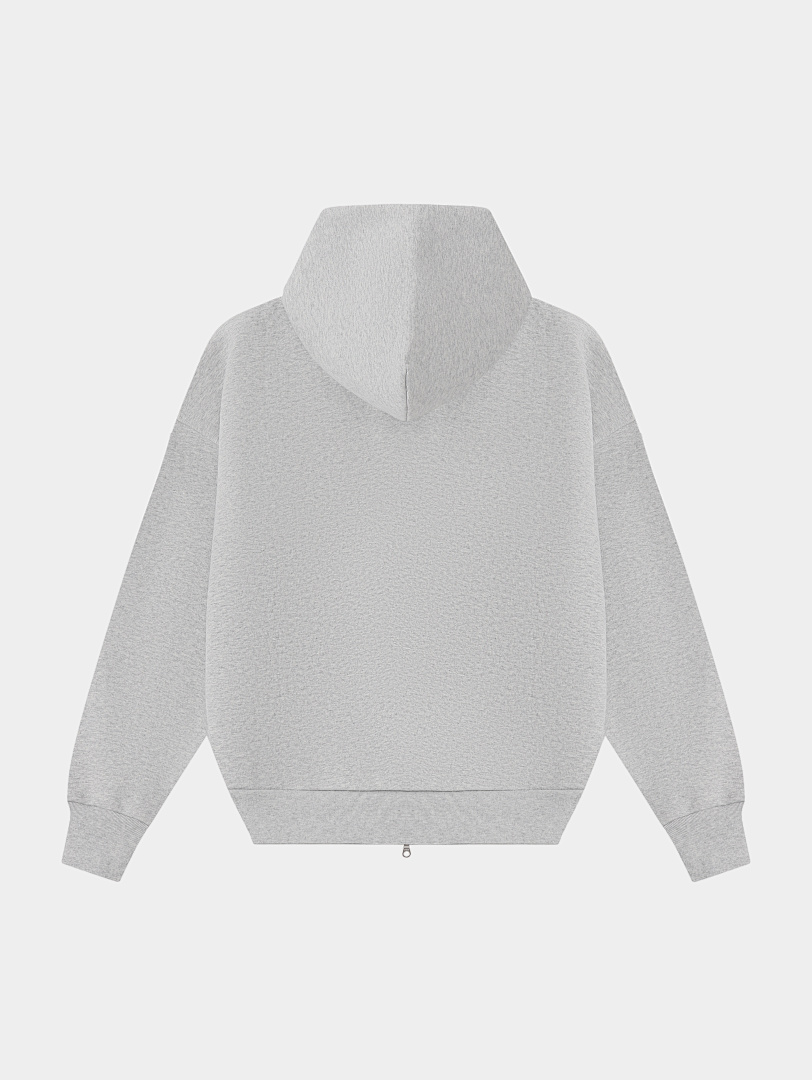 On Running 630Gsm Union Kingdom Boxy Cropped Fit Blank Zip-Up - Image 3