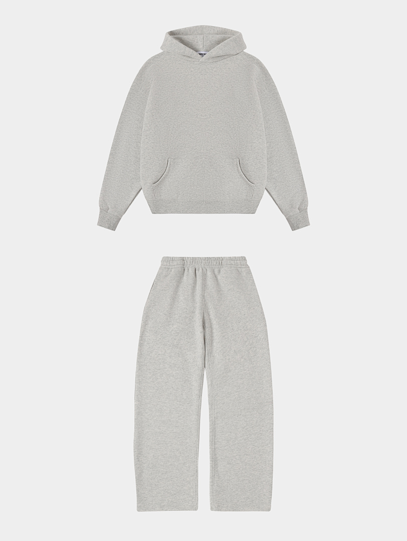 On Running 450Gsm Union Kingdom 100% Cotton Fleece Cropped Fit Blank Tracksuits - Image 34