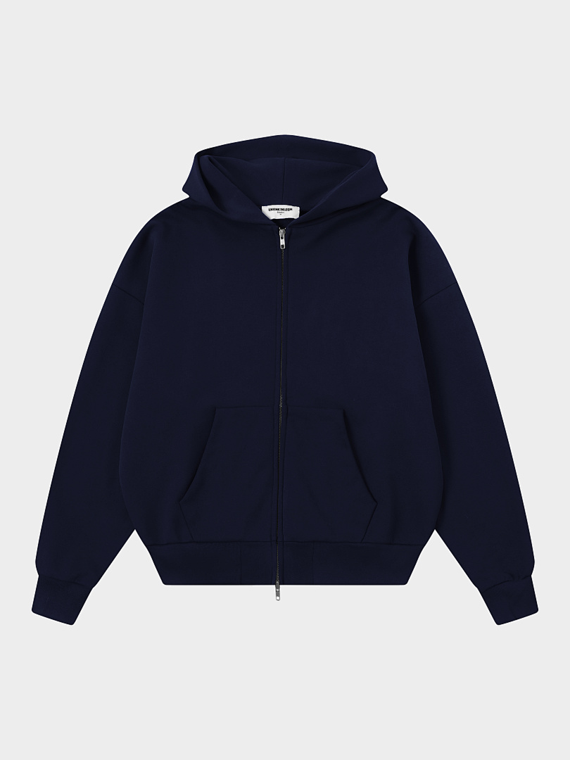 On Running 480Gsm Union Kingdom 100% Cotton French Terry Boxy Cropped Fit Zip-Up - Image 43