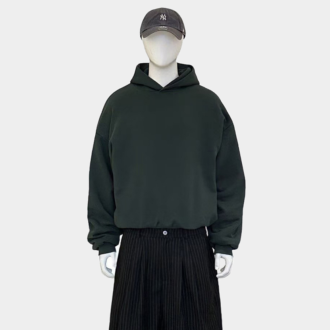 On Running 1000Gsm Union Kingdom Double-Layer 100% Cotton Fleece Reversible Cropped Fit Hoodie - Image 50