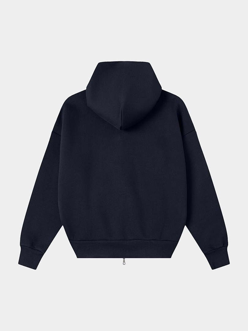 On Running 630Gsm Union Kingdom Boxy Cropped Fit Blank Zip-Up - Image 16