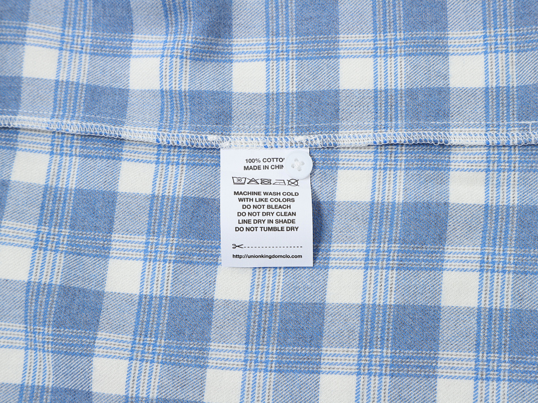 On Running 170Gsm Union Kingdom 100% Cotton Boxy Cropped Fit Plaid Flannel Short-Sleeved Shirt - Image 9