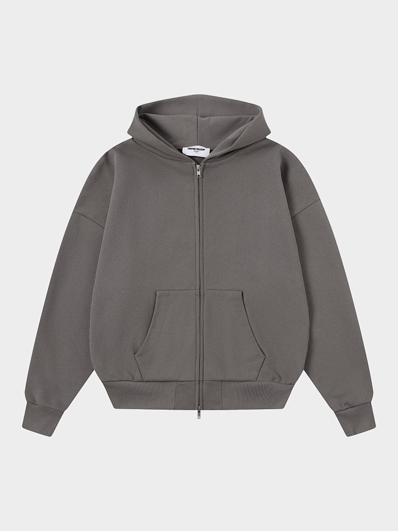 On Running 480Gsm Union Kingdom 100% Cotton French Terry Boxy Cropped Fit Zip-Up - Image 33