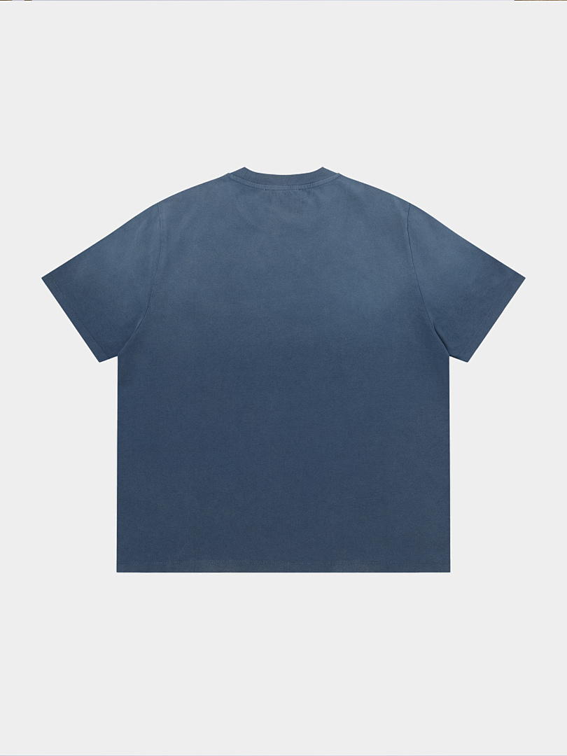 On Running 320Gsm Union Kingdom Vintage Washed 100% Cotton Regual Shoulder Blank T-Shirt - Image 3