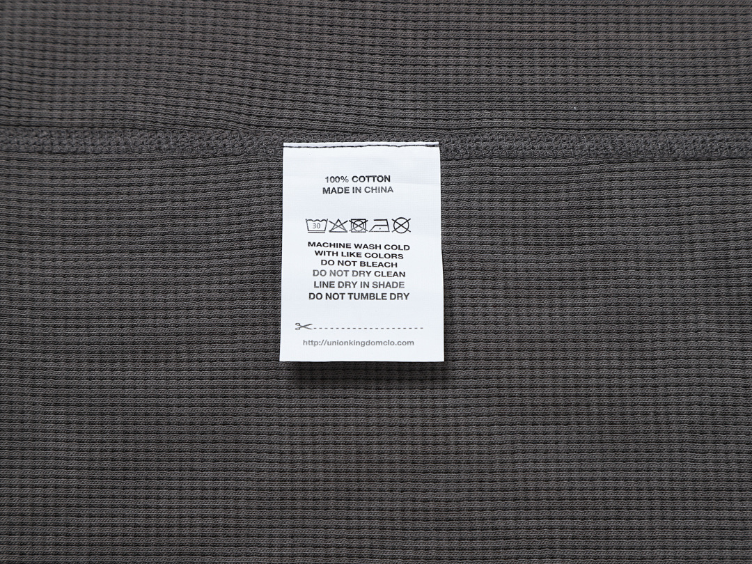 On Running 380Gsm Union Kingdom 100% Cotton Waffle Weave Soft Raglan Long Sleeve - Image 18