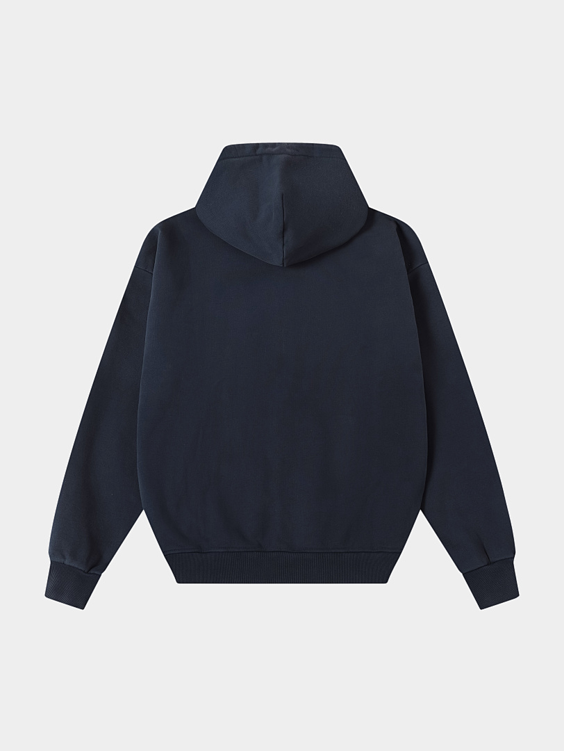 On Running 550Gsm Union Kingdom 100% Cotton French Terry Cropped Fit Washed Zip-Up - Image 12