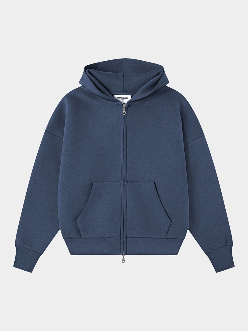 On Running 630Gsm Union Kingdom Boxy Cropped Fit Blank Zip-Up - Image 41