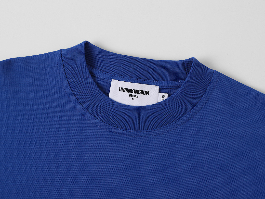 On Running 320Gsm Union Kingdom 100% Cotton Loose Fit Blank T-Shirt - Image 65
