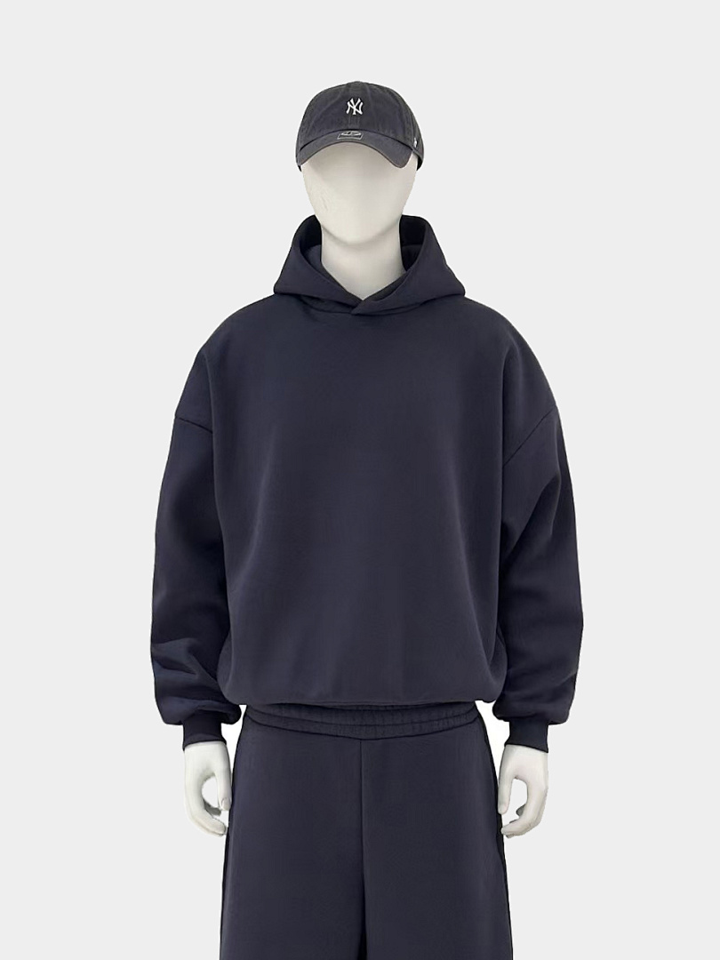On Running 500Gsm Union Kingdom Orlon Fleece Boxy Cropped Fit Blank Tracksuits - Image 6