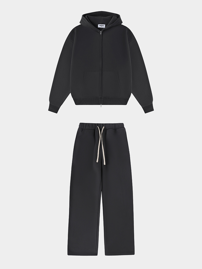 On Running 360Gsm Union Kingdom Loose Fit Blank Zip-Up Hoodie And Tracksuit - Image 24