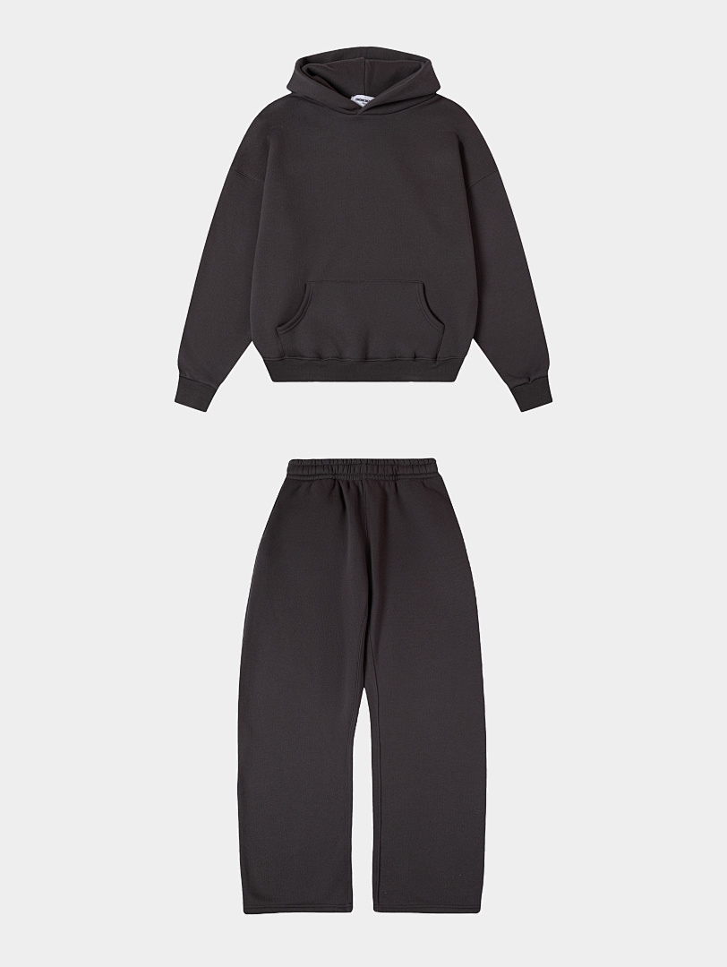 On Running 450Gsm Union Kingdom 100% Cotton Fleece Cropped Fit Blank Tracksuits - Image 47