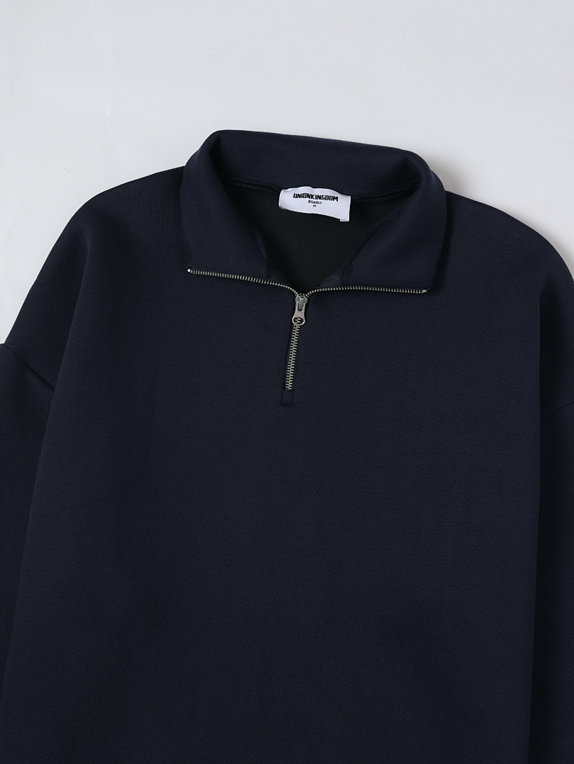 On Running 630Gsm Union Kingdom Boxy Crop Fit Blank Quarter-Zip Sweatshirt - Image 26