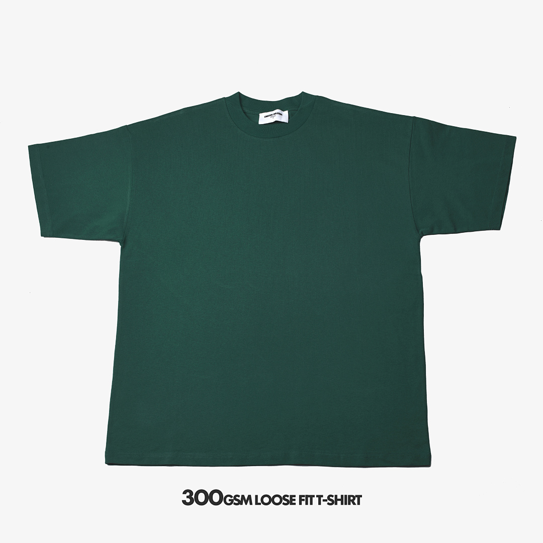 On Running 300Gsm Union Kingdom 100% Raw Cotton Loose Fit Blank T-Shirt