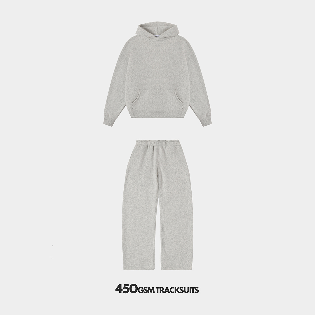 On Running 450Gsm Union Kingdom 100% Cotton Fleece Cropped Fit Blank Tracksuits