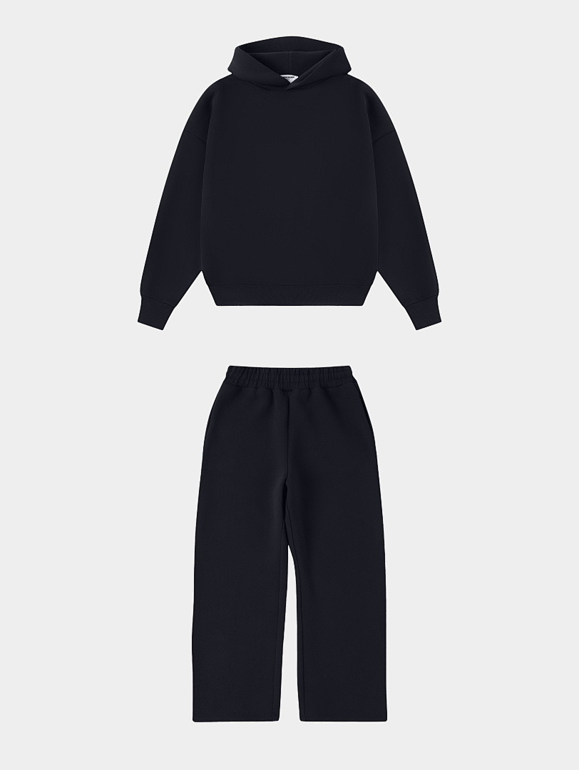 On Running 630Gsm Union Kingdom Boxy Cropped Fit Blank Tracksuits - Image 35