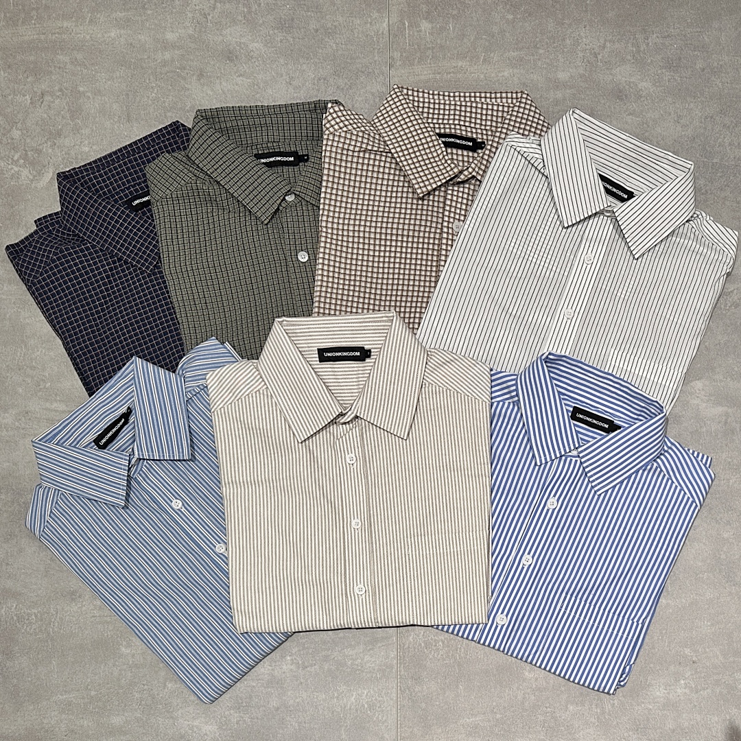 On Running [Restocking]150Gsm Union Kingdom 100% Cotton Boxy Cropped Fit Striped Short-Sleeved Shirt - Image 24