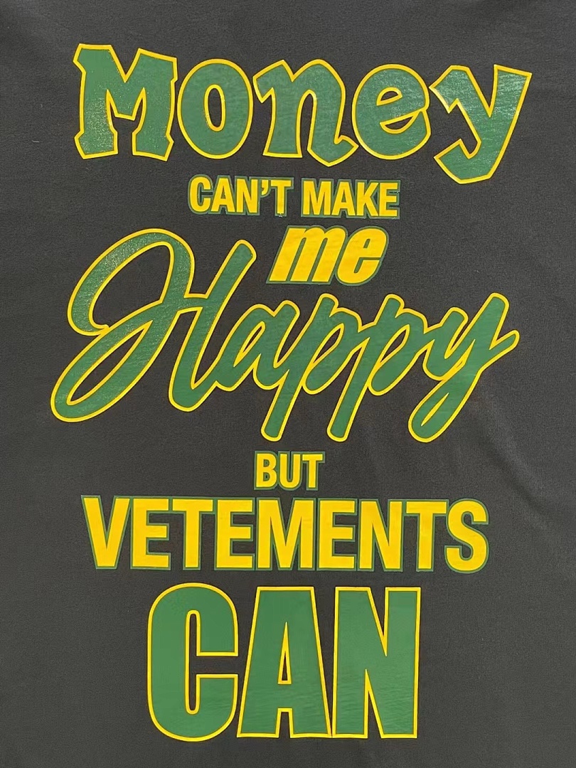 Other SOLD OUT VETEMENTS Money Cant Make Me Happy Tee - Image 7