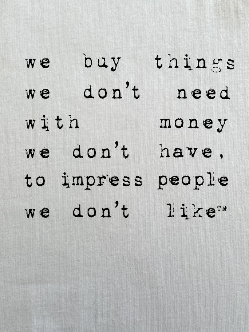 Other VETEMENTS White 'We Buy Things' Tee - Image 4