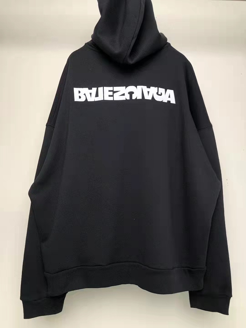 Balenciaga Sold Out Balenciag Turn Wide Fit Zip-Up Hoodie - Image 5