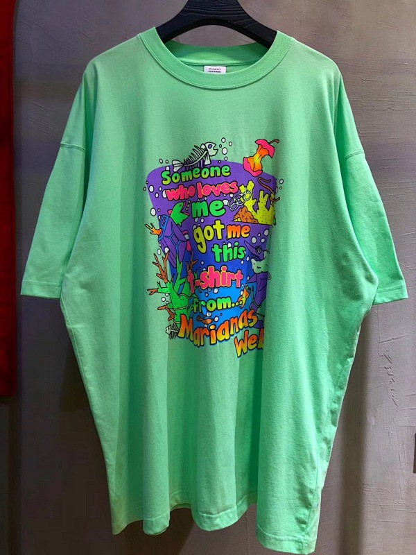 SOLD OUT VETEMENTS GREEN VACATION CROPPED T, photo 1