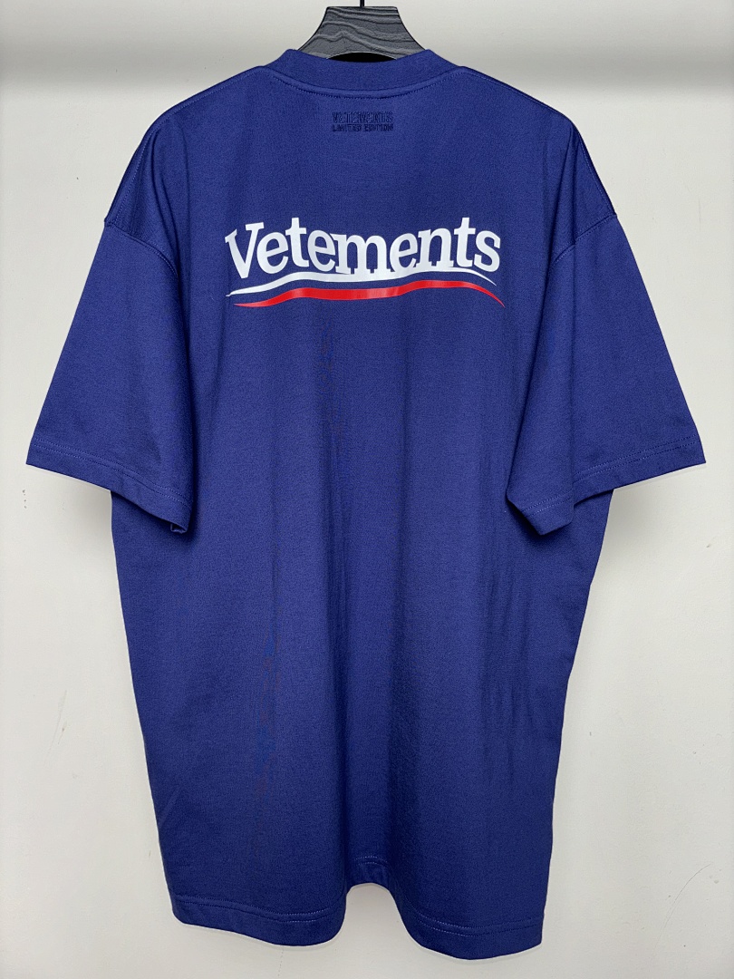 Other SOLD OUT Vetements Campaign Logo T-Shirt (Blue) - Image 3