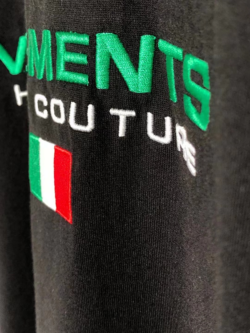 Other SOLD OUT Vetements HAUTE COUTURE Italian Flag Embroidery Tee - Image 8