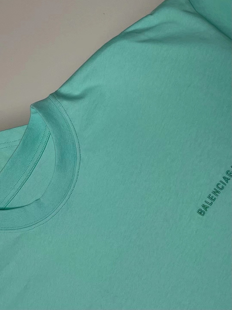 Balenciaga SOLD OUT Balenciag Light Green Logo T-Shirt - Image 11