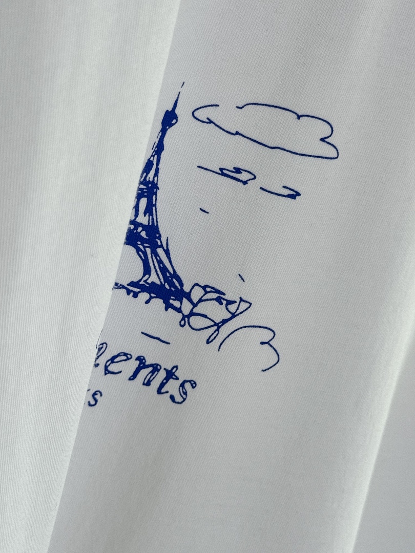Other SOLD OUT VETEMENTS Scribbled 'Paris' Regular Tee - Image 8