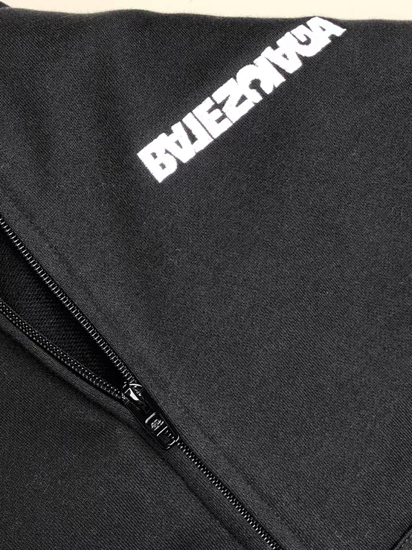 Balenciaga Sold Out Balenciag Turn Wide Fit Zip-Up Hoodie - Image 9