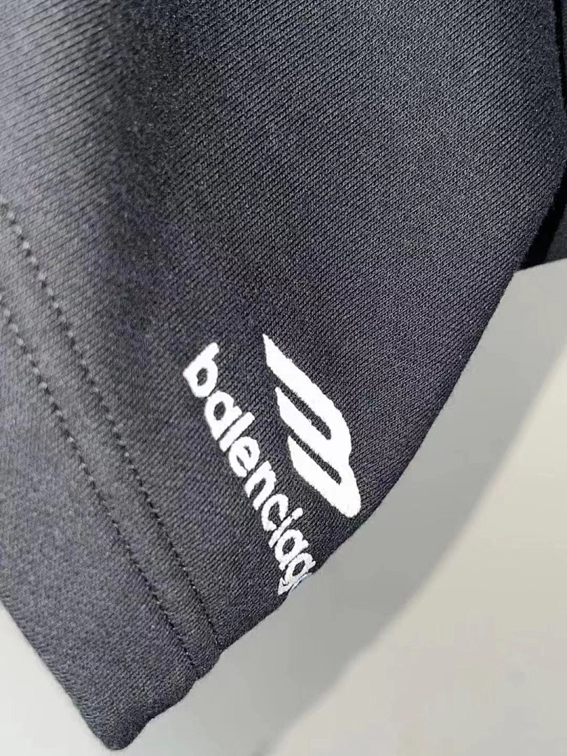 Balenciaga SOLD OUT Balenciag Black Sporty B Shorts - Image 8