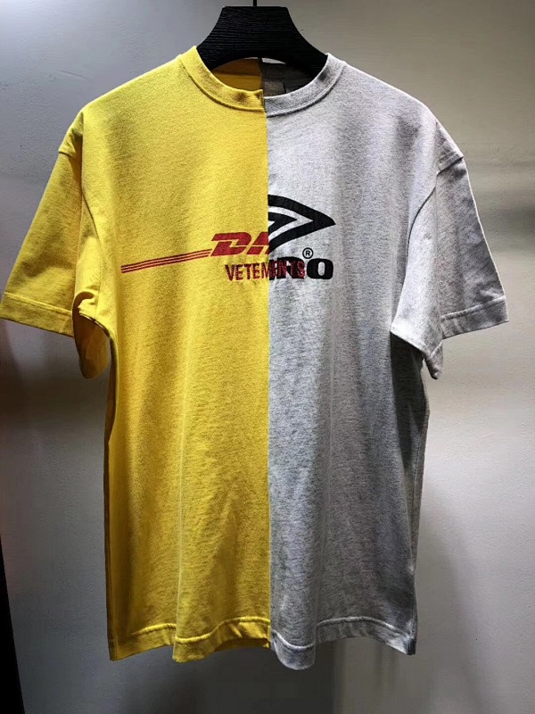 SOLD OUT VETEMENTS X DHL Limited Exclusive Patchwork Short Sleeve, photo 1