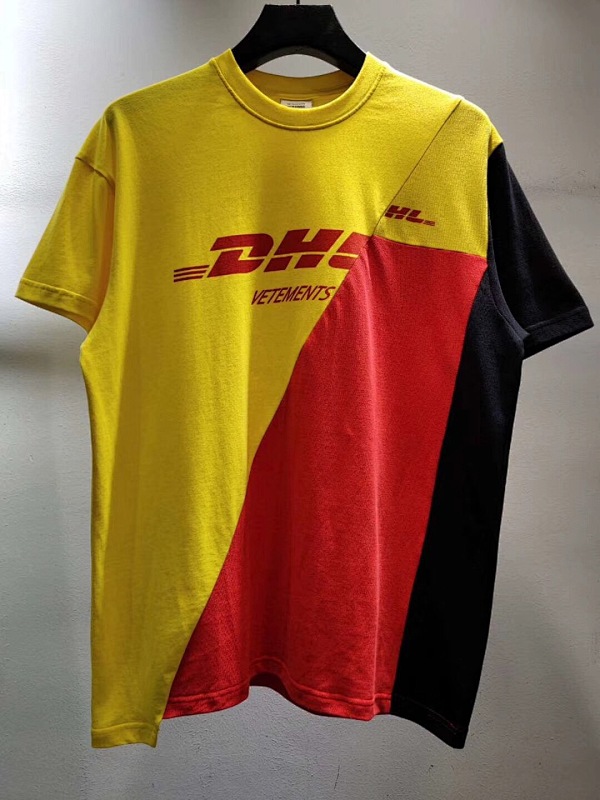 SOLD OUT VETEMENTS X DHL Triple Patchwork Short Sleeve, photo 1