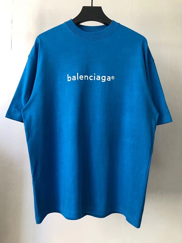 Balenciaga Balenciaga SOLD OUT BALENCIAG Blue New Logo Tee, photo 1