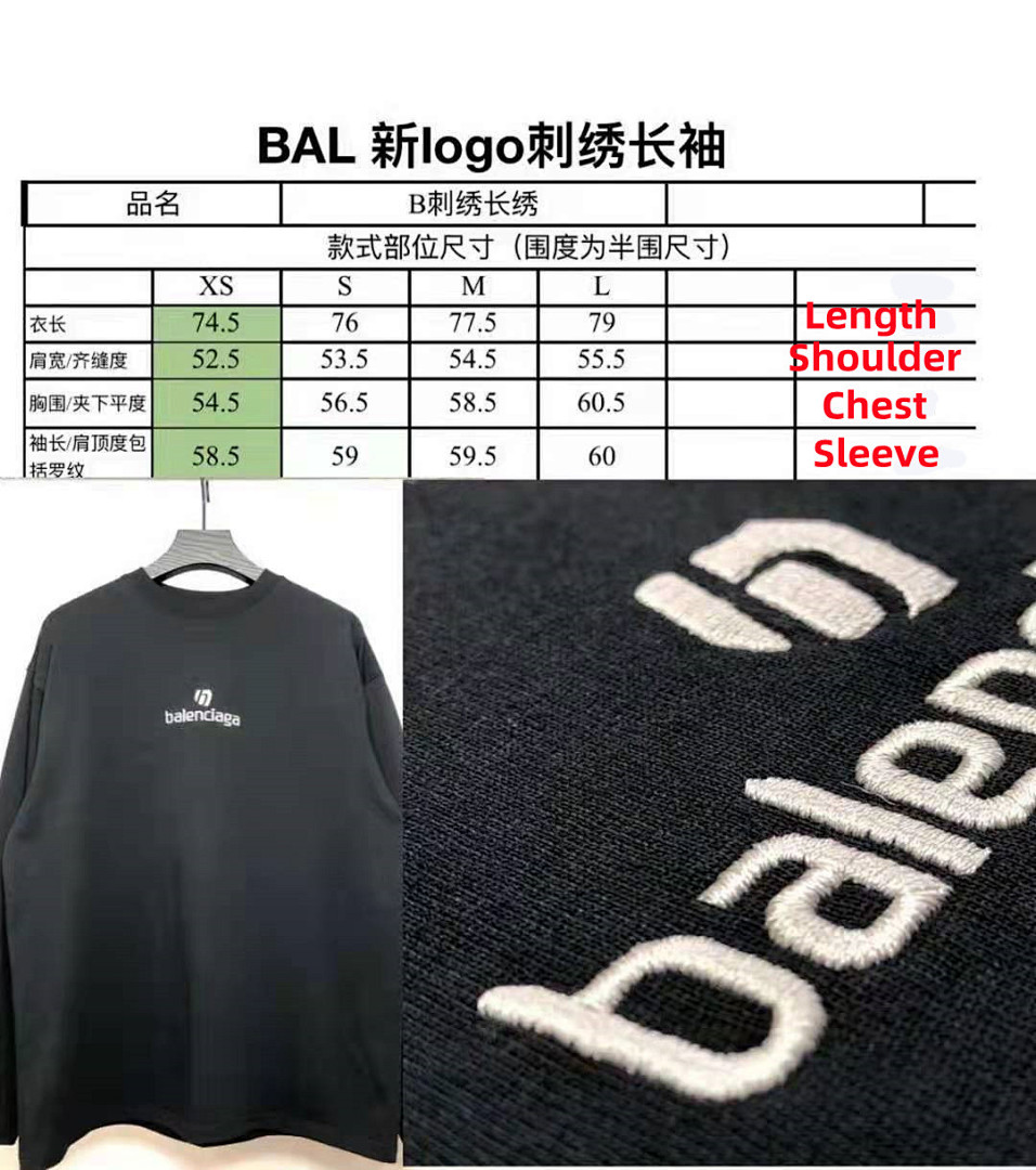 Balenciaga SOLD OUT Balenciag Sponsor Long Sleeve - Image 2