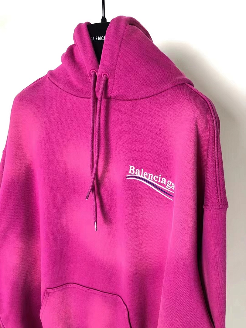 Other Balenciag Campaign Washed Rose Red Hoodie - Image 4