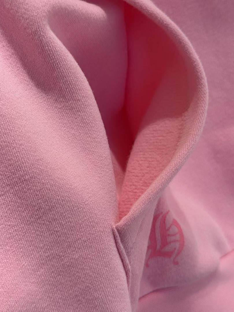 Chanel Chrome Hearts Pink Hoodie - Image 9