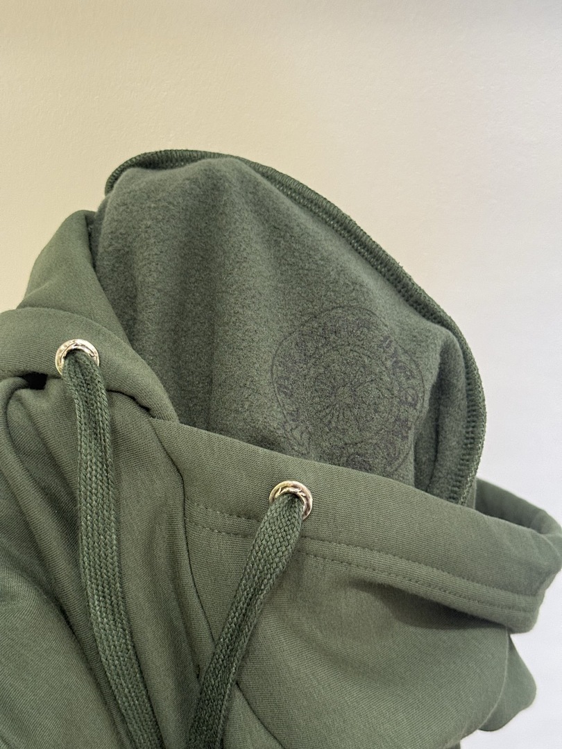 Chanel Chrome Hearts Green Hoodie - Image 9