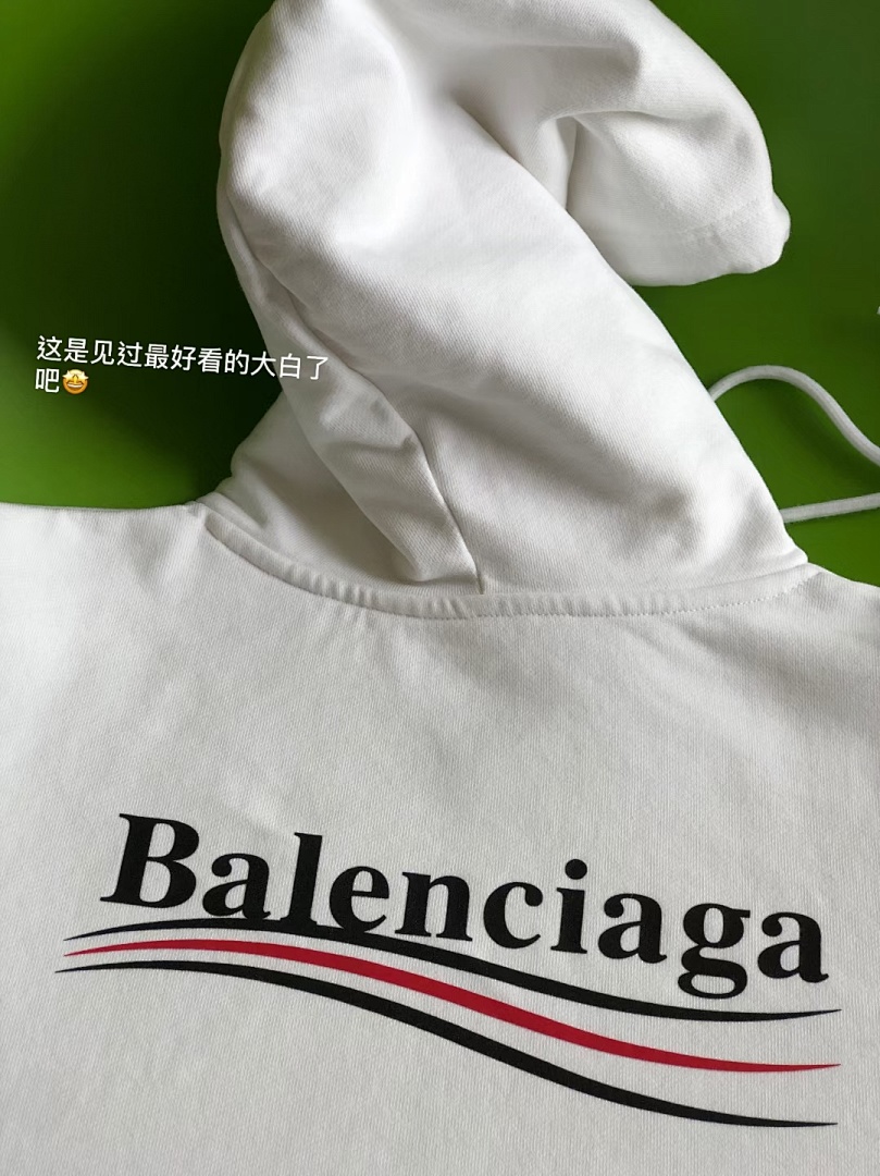 Balenciaga SOLD OUT Balenciag White Campaign Hoodie - Image 6
