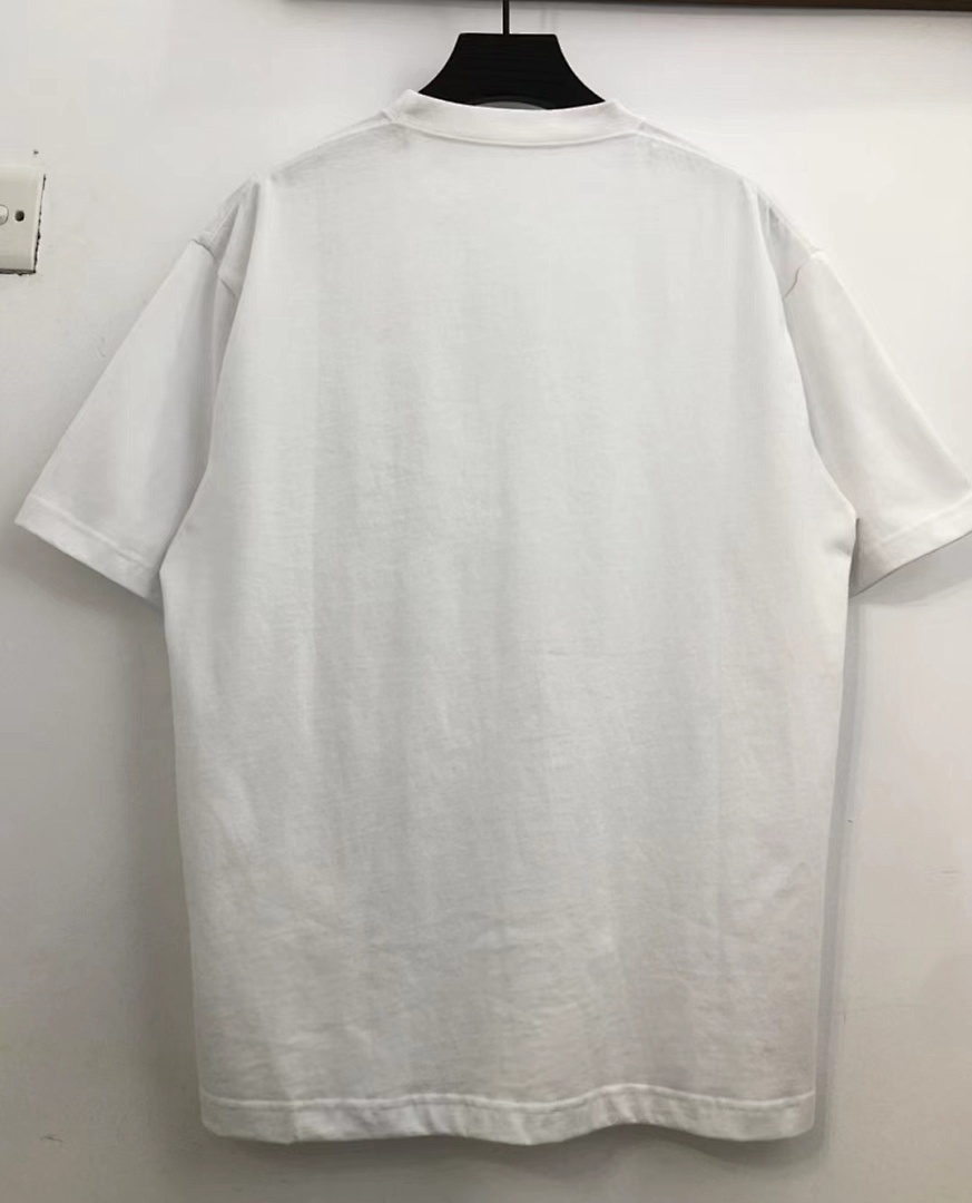 Balenciaga SOLD OUT BALENCIAG Light Green Logo Tee - Image 3