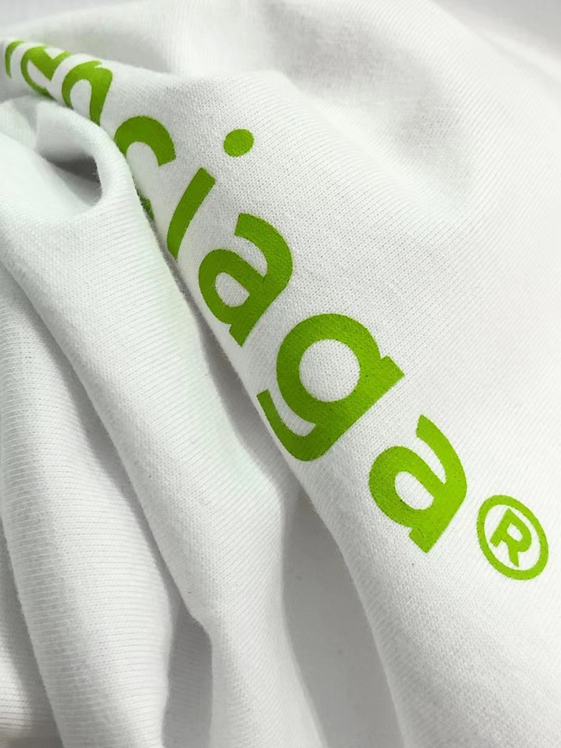 Balenciaga SOLD OUT BALENCIAG Light Green Logo Tee - Image 9