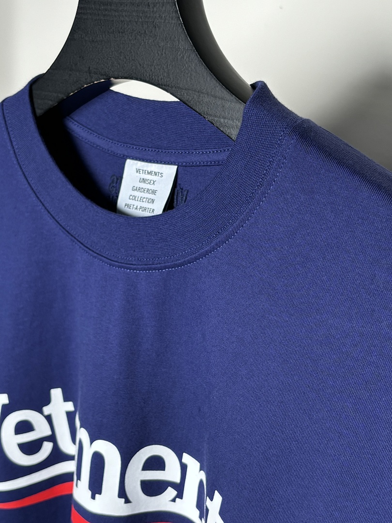 Other SOLD OUT Vetements Campaign Logo T-Shirt (Blue) - Image 4